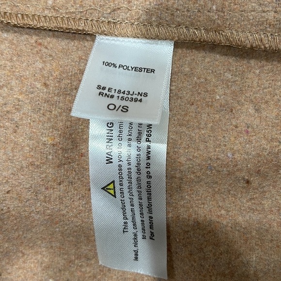 NWT Farrow Oversized Wrap Felted Camel Hooded Belted Coat ONE SIZE FITS MOST - Picture 6 of 7